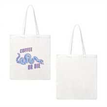 1pc Black Rifle Coffee Printed Tote Bag, Women's Casual Handbag For Work, Beach, Shopping, Machine Washable Polyester - trắng - Xem 3