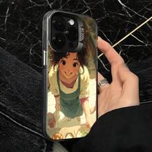 Funda de Teléfono Color Blanco Diseño de Princesa Cocinando Para iPhone 14 13 12 11 Pro Max Y  Galaxy S23 S22 S21 Plus Opción de Regalo Ideal Para Todas las Estaciones - Negro - Ver 4