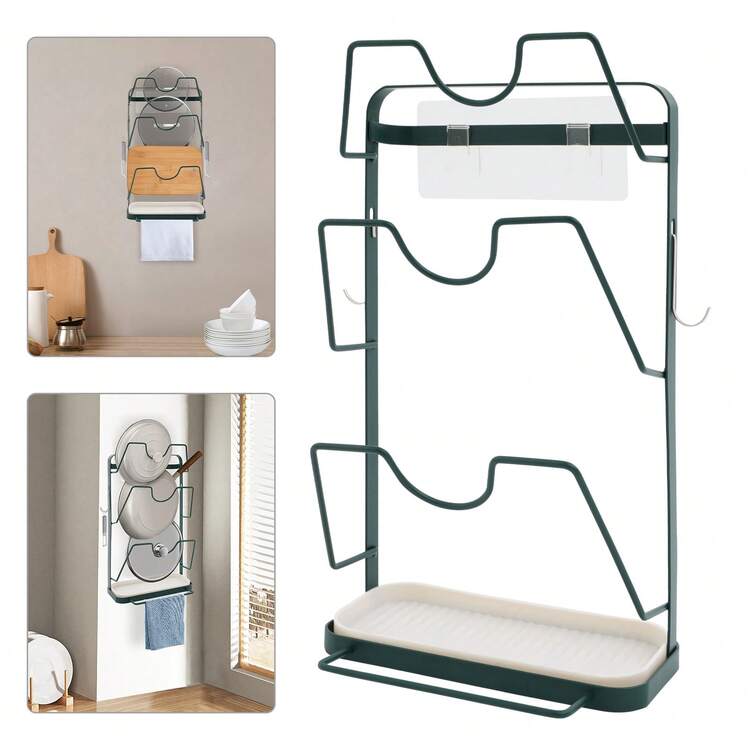 Pot Lid Racks - Dark Green - View 2