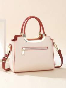 3pcs Embroidered Women Handbag Set, Including Shoulder Bag, Crossbody Bag And Tote Bag - Multicolor - View 5