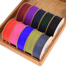 1 Roll Transparent Encrypted Organza Ribbon, Suitable For Flower Gift Box Packing, Making Bows, Christmas DIY Decoration,Christmas - Multicolor - View 6