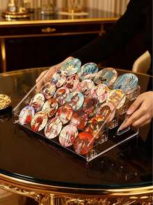 1 pieza Soporte para exhibición de tarjetas, Soporte vertical acrílico para tarjetas de felicitación, Estante acrílico transparente multicapa adecuado para tarjetas calificadas por PSA, tarjetas de béisbol y exhibiciones de tarjetas postales y pegatinas - transparente - Ver 6