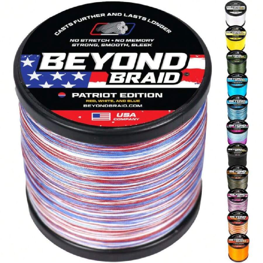 Braided Fishing Line -Super Strong - Abrasion Resistant - No Stretch -Blue Camo, Moss Camo, White, Green, Pink, Blue, 4 Strand 8 Strand,31254148 - 銅色 - 查看 1