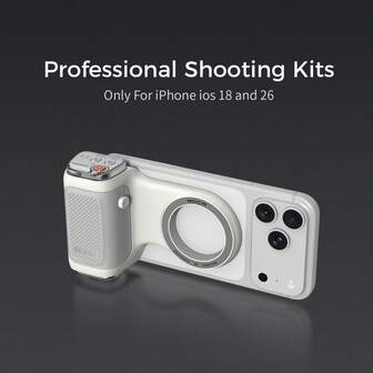  COMITOK MOCA Magnetic Phone Grip For Iphone Models (Compatible With IOS18/IOS26) - Anti-Drop Design, Detachable Remote & Keychain Hook, No App Needed | Selfie/Video/Live Shooting Essential | Must-Have Gift For Photographers