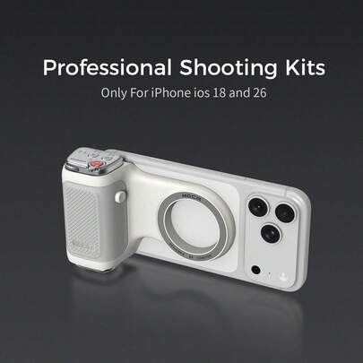  Soporte magnético para teléfono COMITOK MOCA, compatible con modelos IOS 18/26 - Diseño antideslizante, control remoto desmontable y llavero, sin necesidad de aplicación | Esencial para selfies/videos/transmisión en vivo | Regalo imprescindible para fotógrafos