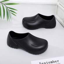 Giày làm việc nhẹ thời trang, chống trượt, chống thấm nước, đế EVA mềm mại cho nhà bếp (Size nhỏ) - màu đen - Xem 5