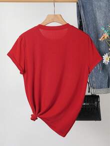 Men&Women's Hello 2026 Happy New Year T-Shirt - Red With Golden Lettering & Confetti Print, Loose-Fit Casual Round Neck Short Sleeve Top For 2026 Celebrations, New Year'S Eve Party Outfit, Spring Summer Fall Comfortable Casual Attire (Goodbye 2025 Hello - Black - View 9