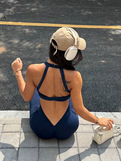 The Slayoga Seamless, Highly Elastic And Sexy Sportswear Jumpsuit Is Suitable For Both Sporty And Casual Daily Wear