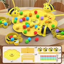 Magnetic Bee Honey Gathering Game Magnetic Fishing Game Desktop Toys, Focus Training, Family Night Party Game Prop - Multicolor - View 7