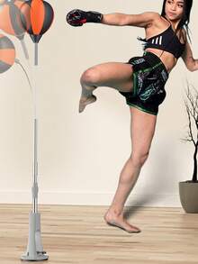 Bola de velocidade de soco com altura ajustável (1 unidade), inflável e independente, para treinamento de esquiva e reação em casa, alvo inflável com ventosa para treinamento de descompressão, alvo inflável com ventosa para melhorar a velocidade de reação e esquiva.