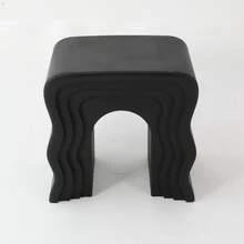 YUNRUX Mesa auxiliar creativa, mesa auxiliar para sofá, mesa de noche - Negro - Ver 1