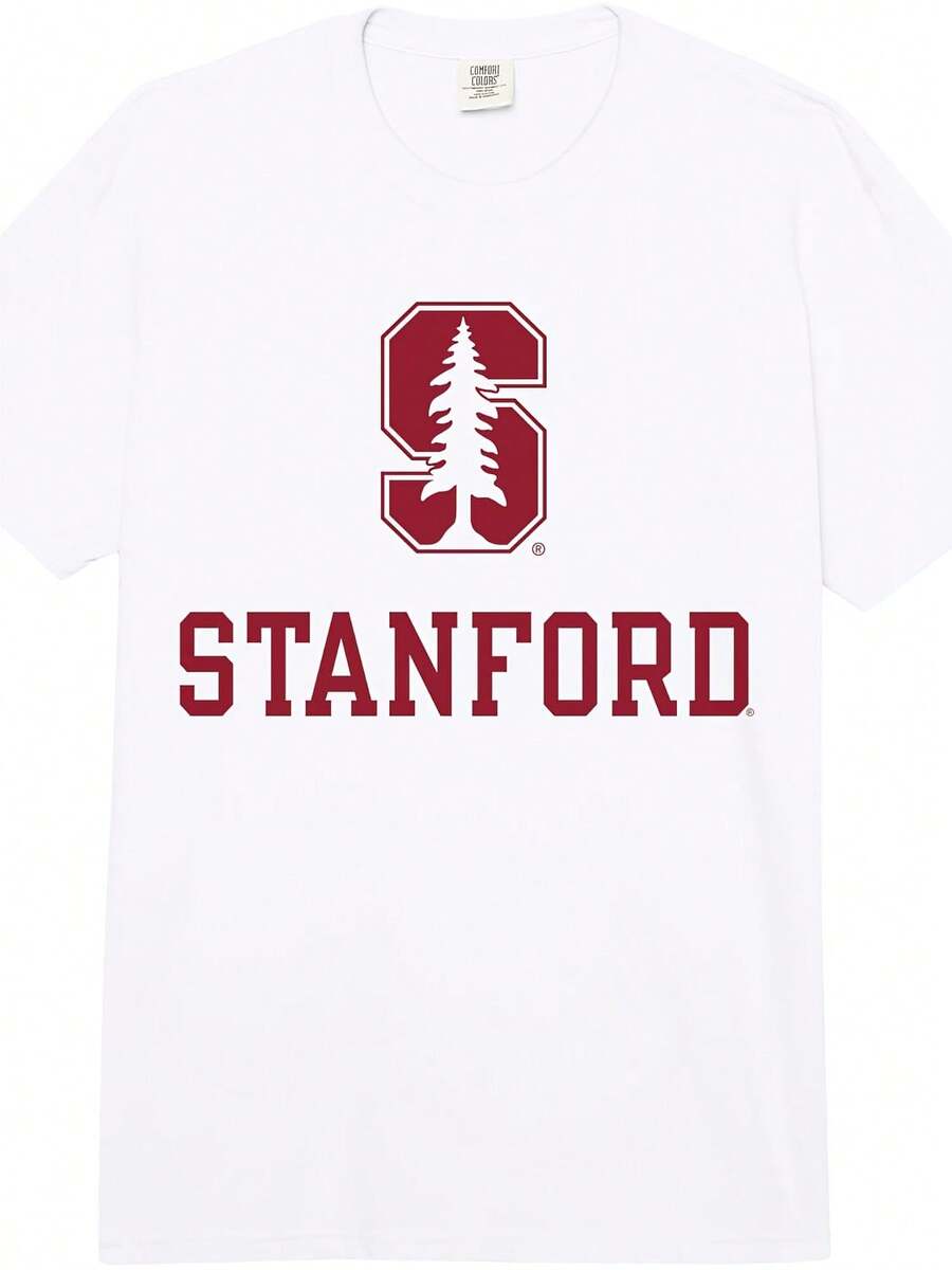 Stanford Cardinal Sportsmanship White Officially Licensed Adult Heavyweight T-Shirt - White - View 1