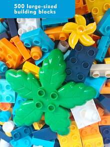 Large Size DIY Building Blocks Set. Mix And Match To Assemble Various Models. Enhance Hands-On Ability And Cultivate Creative Imagination. Children's Gift - Multicolor - View 13