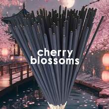25/55/75/100pcs Japanese Cherry Blossom Incense Sticks, Long Burning Time, Smooth & Clean, Suitable For Home, Kitchen & Dining, Room Fragrance Control, Air Freshener, Slow Burning Incense, Cherry Blossom Scented Sticks, Minimalist Design, Clean Burning Formula, Premium Fragrance Ingredients - 22cm Black Cherry Blossom - View 3