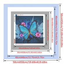 1pc 5D Diamond Painting Kit - "Glowing Fairytale Castle Wonderland" - Large Size Full Diamond Art DIY Diamond Painting Set, Frameless Mosaic Full Round Acrylic Diamond Art DIY Diamond Painting Set, Suitable For Home And Office Desktop Decor, Tabletop Decor And Wall Decor, Ideal Home Decor Gift For Living Room, Bedroom, Study - Multicolor - View 7