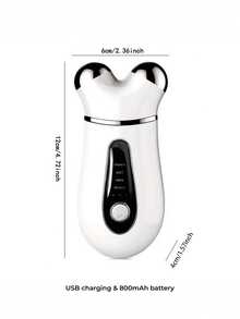 Um novo tipo de massageador facial e de pescoço, um dispositivo de beleza facial 3D com quatro modos, um dispositivo de cuidados com a pele e beleza para uso doméstico, uma ferramenta de cuidados para o rosto, pescoço e linha da mandíbula, um instrumento de beleza adequado para uso doméstico e viagens, e um presente perfeito para parentes e amigos.