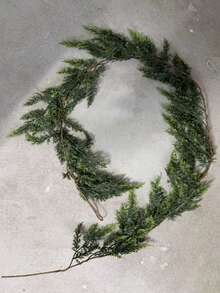 70.86 Inch Artificial Christmas Vine Wreath, Faux Norfolk Pine Wreath, Cedar Christmas Wreath, Christmas Woven Wreath Decor, Suitable For Christmas Fireplace Decor, Dining Table And Porch Decor, Indoor And Outdoor Decor, Farmhouse Christmas Home Decor, Also For Christmas, Easter, Wedding Party, Thanksgiving Decor, Christmas Decoration And Room Decor - Multicolor - View 13