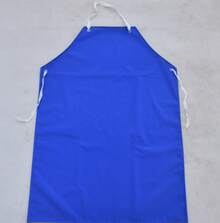 PVC Heavy Duty Rubber Apron Oil Resistant Men Kitchen Work Bib Aprons Unisex - Blue - View 3