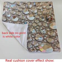 1pc/2pcs Elegant Luxury Square Pillow Covers With Sparkling Rhinestone Design - Modern Style, Mixed Colors, Envelope Closure, Hand Wash Only, Suitable For Office, Car, Living Room, Bedroom Decor (Pillow Insert Not Included), Decorative Pillow Covers, Multipurpose Home Decor - Grey - View 2