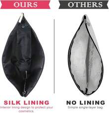 Blisswave Kosmetiktasche mit Namen, personalisierte Kosmetiktasche von A bis Z, hochwertiger Metallreißverschluss, exquisites Druckdesign, gefüttert, personalisierte Geschenke für Frauen undädchen (weiß) - V - Übersicht 10