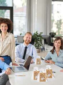 Ultimate Appreciation Gift Set - Inspiring Stainless Steel Keychain, Premium Bamboo Pen, Pocket Notebook, And Uplifting Quote - Perfect Employee, Volunteer, Teacher, Nurse, Team Building, Birthday, Retirement, And Holiday Office Gift - Multicolor - View 3