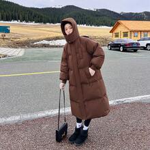 Women Outdoor Winter Coats - Coffee - View 4
