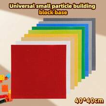 1pc 50X50 Building Brick Base Plate, Fits All Major Brand Construction Modules, 15.7X15.7 Inches, Holiday/Birthday/Christmas Gift - Multicolor - View 6