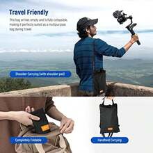 NEEWER Bolsa de Arena para Fotografía de Mano Plegable de 15,5" x 9,4", Correa para Hombro, Saco de Poliéster Resistente, Puf, para Soporte de Lente de Cámara y Soportes de Luz(default) - Multicolor - Ver 5