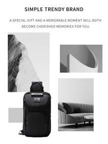 حقيبة صدر متعددة الوظائف ذات سعة كبيرة للرجال - ضرورية للتنقل الحضري، كل في واحد للرحلات التجارية بدون عناء