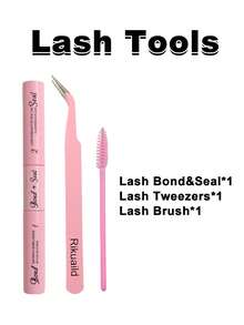 Rikuaild 300片装D型卷翘蓬松假睫毛套装（60D+80D+100D），8-16毫米混合长度，柔软自然，轻盈飘逸，魅力持久。套装包含睫毛胶、镊子和睫毛刷，适合日常使用、旅行、新手入门、婚礼、约会、派对、节日等场合，也是圣诞节/万圣节/送礼的理想之选。 - 彩色 - 查看 11