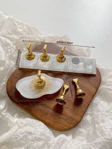 亚克力极光彩虹色矩形钻石形状美甲展示架，树脂水晶珠水钻复古韩国花朵激光 DIY 家居和户外女士母亲姐妹妻子女友婚礼美甲沙龙美容情人节使用