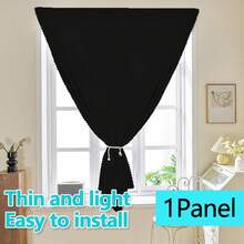 1 件自粘式便携式 100% 遮光窗帘,无需钻孔遮阳布,适用于窗户、门、卧室、地下室 - 隔热、遮光厨房和房间,适合所有季节、秋季装饰、秋季装饰、房间装饰 - 黑色 - 查看 27