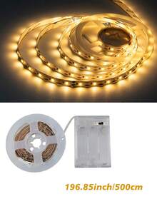 Tira de luz LED flexible alimentada por batería, luz cálida, personalizable, adecuada para cajas de regalo, armarios y gabinetes (baterías no incluidas). - luz cálida - Ver 13