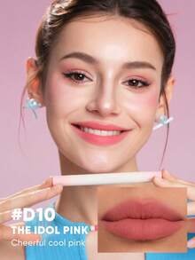 JUDYDOLL 哑光唇粉气垫霜，橙花唇粉霜，哑光唇彩，唇膏，唇泥，不拔干，柔滑，持久，防晕染，适合化妆、派对、约会、送礼、节日