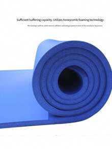 10MM Thick EVA Yoga Mats Anti-Slip Sport Fitness Mat Blanket For Exercise Yoga Pilate Gymnastics Mat Fitness Equipment Floor Work - Z007-1藍色(10MM) - 查看 1