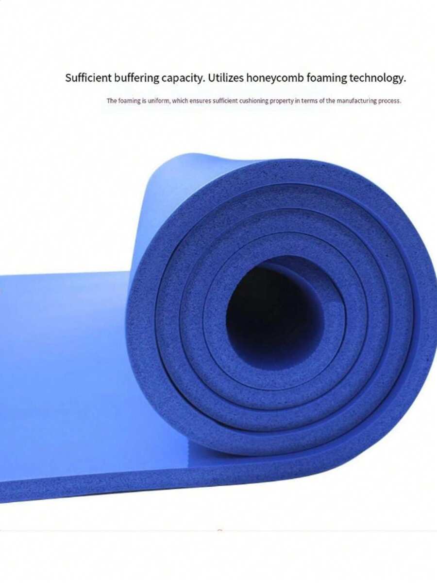10MM Thick EVA Yoga Mats Anti-Slip Sport Fitness Mat Blanket For Exercise Yoga Pilate Gymnastics Mat Fitness Equipment Floor Work - Z007-1藍色(10MM) - 查看 1