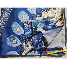 1 件波西米亚曼陀罗沙滩毯 - 防沙、轻便、耐用、适合旅行、露营、野餐 - 彩色蓝色和黄色图案，超大成人尺寸，非常适合海滩度假和户外活动，沙滩巾海滩必需品 - 彩色 - 查看 12