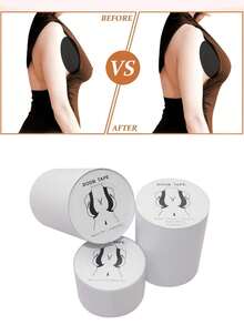 透明胸贴时尚塑身胸部提升胶带隐形胸贴文胸适用于女士连衣裙或衣服提升胸部 - 無色 - 查看 1