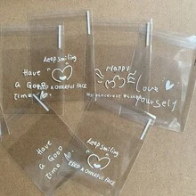 Khoảng 100 túi quà tặng tự dính hình trái tim trong suốt 4 trong 1, in hình câu nói truyền cảm hứng - Túi quà tặng bằng nhựa, thích hợp cho sinh nhật, đám cưới, ngày lễ - Túi đựng quà nhỏ tái sử dụng, túi quà tặng, túi quà tặng ngày lễ, thiết kế hình trái tim, túi tự dán. - Trong sáng - Xem 6