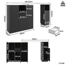 Bars & Wine Cabinets - Black + MDF - View 5
