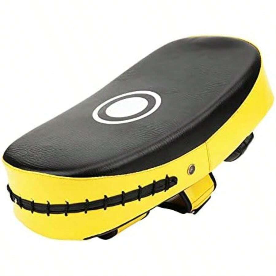 Almohadillas de Boxeo, Almohadilla de Boxeo Kick Boxing ARC Training Shield Target Pad Sanda Taekwondo Equipo de Práctica Equipo de Entrenamiento de Boxeo Taekwondo Kick Pads(YELLOW) - Multicolor - Ver 1
