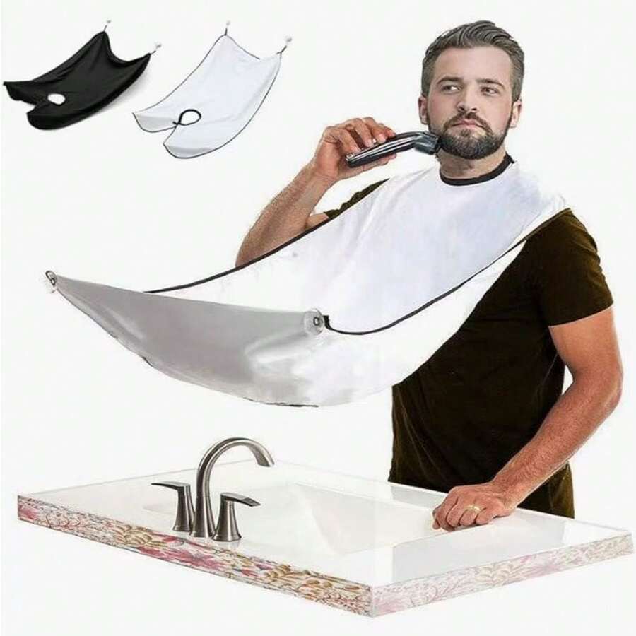 Premium Leak-Proof Shaving Apron For Men - Precision Trimming Barber-Level Beard Wrap, Stylish & Elegant Design (Professional Quality Choice) - Multicolor - View 1
