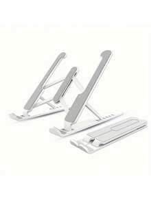 新款笔记本电脑支架，采用优质ABS和金属材质，稳固耐用，7档可调，便携可折叠，三档散热支架