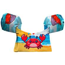 Boia de Braço e Colete Salva-Vidas Infantil para Piscina e Praia Tema Fundo Do Mar Animais