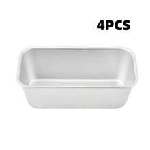 1/2/4pcs Aluminum Cake Baking Mold, Mini Bread Baking Mold, Small Cheesecake Box, Baking Tools, Rectangular Toast Box, High Temperature Resistant And Easy To Clean, Suitable For Making Cheesecake, Brownie And Bread, Perfect For Cheesecake, Brownie, Family Meal And Holiday Baking Tools, Family Dinner And Holiday Baking, Snack Baking Tools - Multicolor - View 19