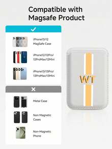 Ayotu Personalized Name Magnetic Wallet Card Holder Case, Compatible With IPhone 14 Pro Max 13 12 11, Card Slot Phone Case, Available In Multiple Colors And Styles, Can Hold Credit Cards, Transit Cards, ID Cards, Etc. - Multicolor - View 5