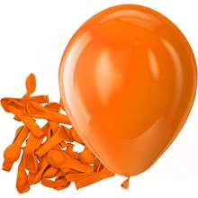 Balões de látex laranja de 5 polegadas para festas - Balões pequenos de hélio laranja fosco para aniversários, revelação de gênero, batizados, casamentos, aniversários de casamento, chás de panela, Halloween, formaturas e decorações de festas. - Laranja - Ver 1