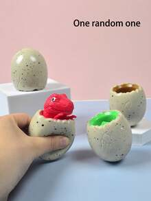1 件/4 件随机颜色挤压恐龙蛋杯通风玩具，恐龙杯挤压玩具恶作剧礼物，橡胶玩具，玩具和游戏，儿童户外玩具，Tpr，橡胶玩具，儿童益智玩具，婴儿玩具，夏季玩具，9 岁女孩玩具 - 彩色 - 查看 8