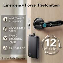 Fingerprint Door Lock Intelligent Door Handle Biometric Door Lock/Key Card/Key For Keyless Entry Door Lock Keypad Touch Screen Combination Easy To Install For Bedrooms - 銀色 - 查看 6