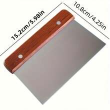 1/2pcs Multifunctional Stainless Steel Kitchen Scraper - Dough Cutters, Vegetable Cutters, And Food Safety Metal Kitchen Tools